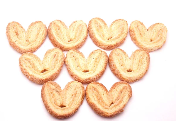 心臓の形をしたクッキーは — ストック写真
