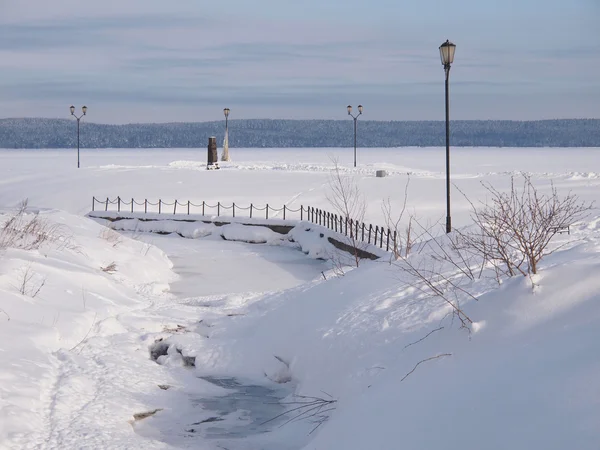 Paesaggio invernale — Foto Stock