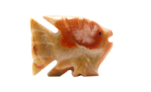 Afbeelding van een vis uit steen — Stockfoto