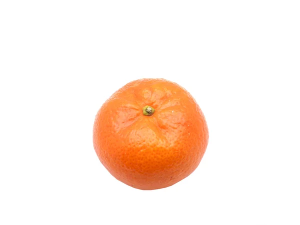 Mandarina aislada sobre fondo blanco — Foto de Stock