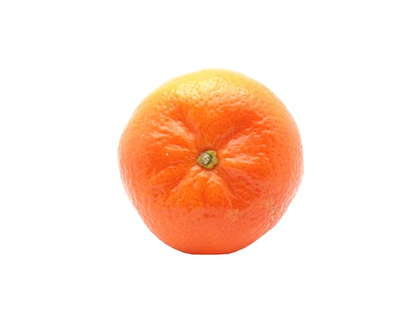 Mandarina aislada sobre fondo blanco — Foto de Stock
