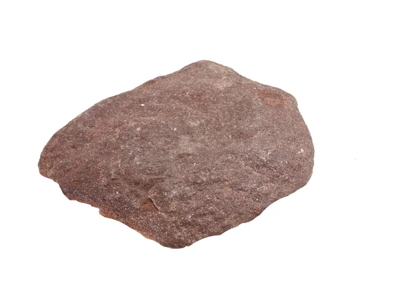 Granit de pierre, isolé sur blanc — Photo
