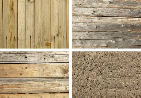 Timbered wall. Set — Stock Photo, Image