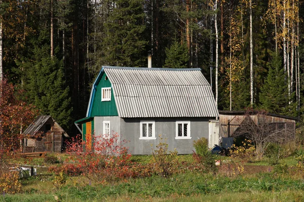 마을의 목조 주택 — 스톡 사진