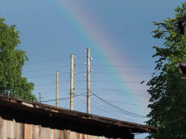 Arco iris y cables — Foto de Stock