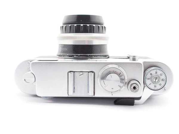 Old camera on a white background — Stock Photo, Image