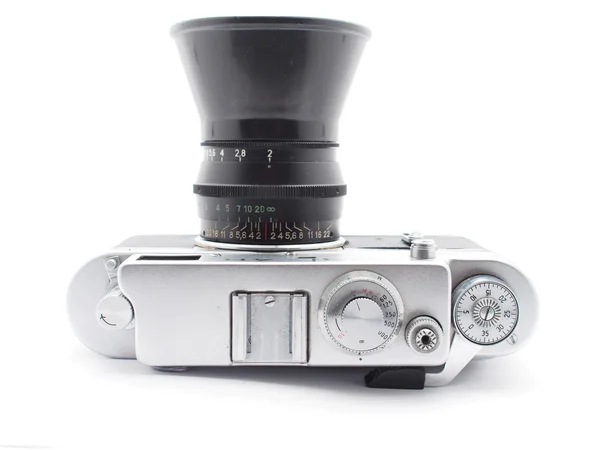 Old camera on a white background — Stock Photo, Image