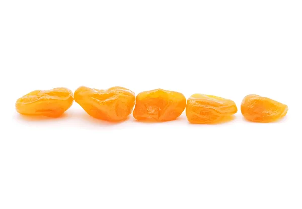 Torkade tangerine på vit bakgrund — Stockfoto