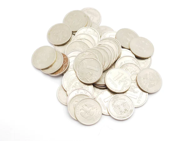 Χρήματα σε λευκό φόντο — Φωτογραφία Αρχείου