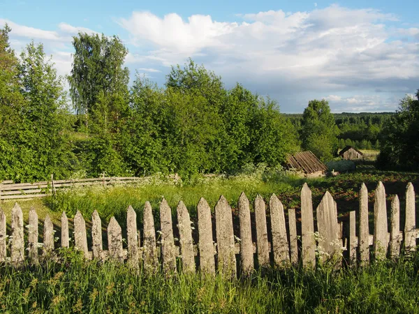 Omheining op het platteland — Stockfoto