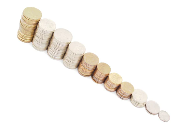 Money on a white background — Stock Photo, Image