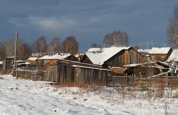 Pueblo de invierno — Foto de Stock