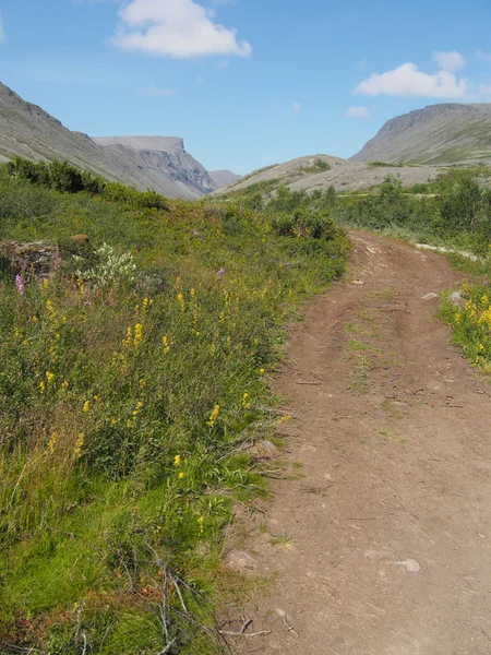 Dağlarda yol — Stok fotoğraf