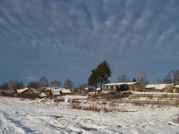 Winter village — Stock Photo, Image