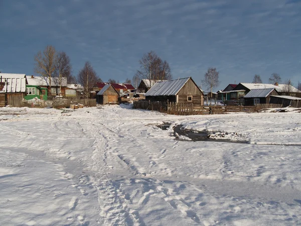 Winterdorf — Stockfoto