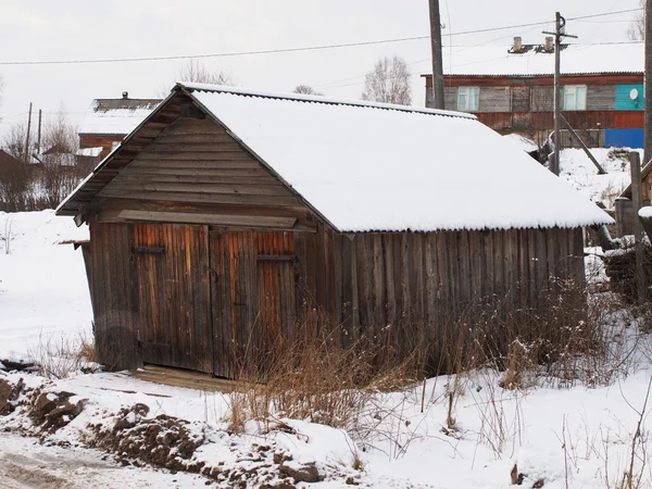 Pueblo de invierno — Foto de Stock
