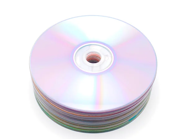 CD op witte achtergrond — Stockfoto