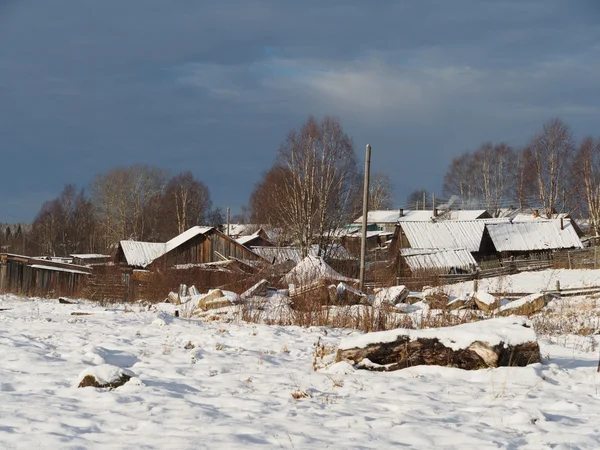 冬季村 — 图库照片