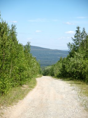 Yol için bir ahşap