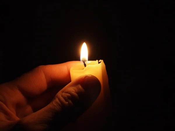Χέρι με κερί — Φωτογραφία Αρχείου