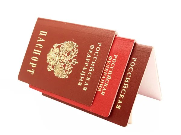 Paspor Rusia — Stok Foto