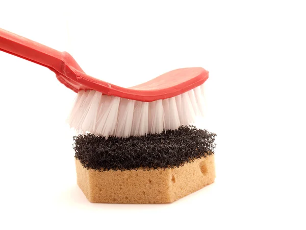 Brush and sponges — Stock Photo, Image