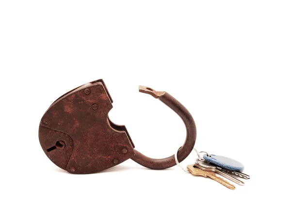 Keys and the lock — Stock Photo, Image