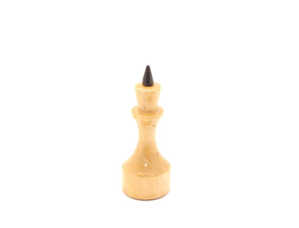 Белая шахматная фигура — стоковое фото