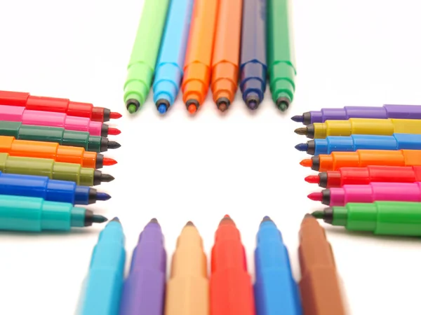 Bolígrafos de fieltro de color —  Fotos de Stock