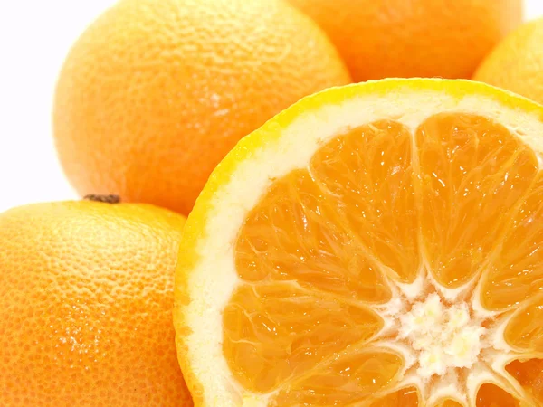 Tangerines and orange — Stock Photo, Image