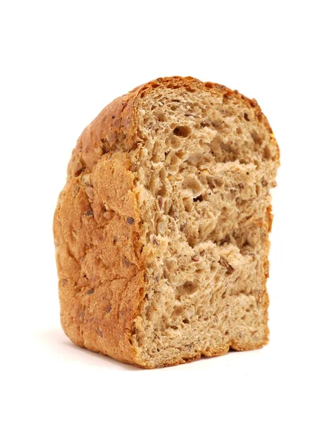 백지 위의 빵 — 스톡 사진