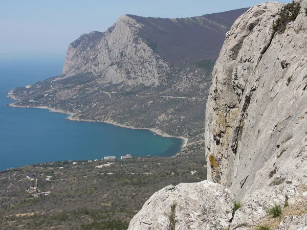 Trees, sky and rock — Stock Photo, Image