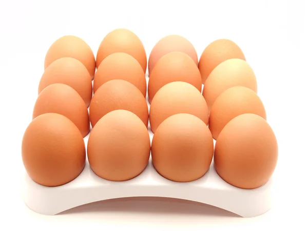 Eggs on a support — Stock Photo, Image