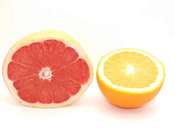 Grapefruit und Orange — Stockfoto