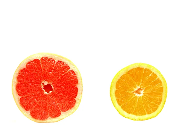 Grapefruit und Orange — Stockfoto