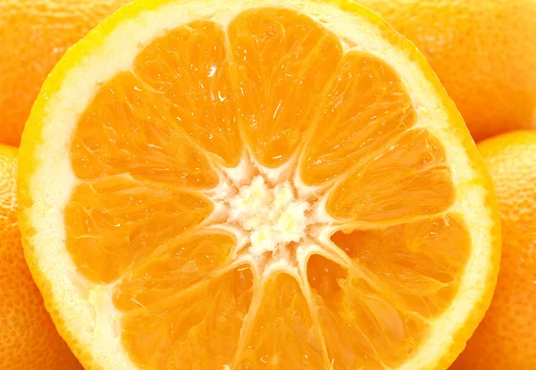 Mandarinen und Orange — Stockfoto