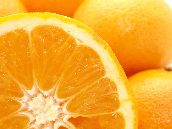 Tangerines and orange — Stock Photo, Image