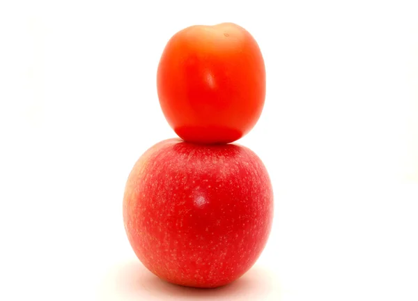 Apple and tomato — Stock Photo, Image