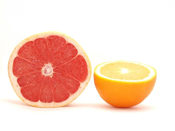Grapefruit und Orange — Stockfoto