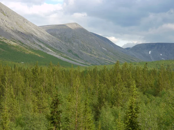 Stora berg i norr om Ryssland — Stockfoto