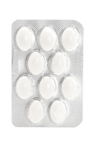 Medikamente auf weißem Hintergrund — Stockfoto