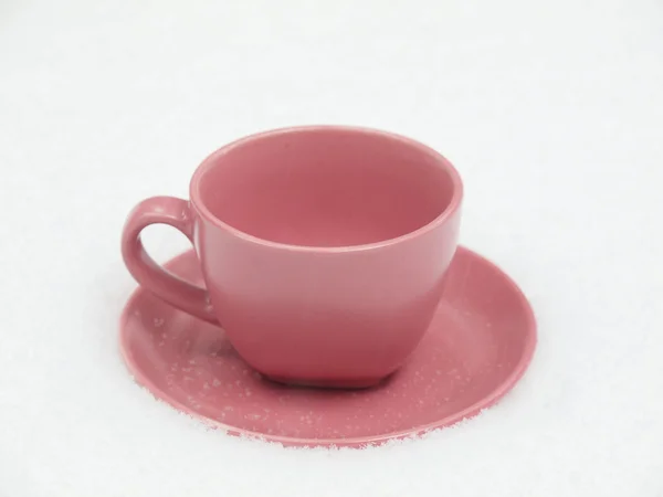 Cup on a snow — Stock Photo, Image