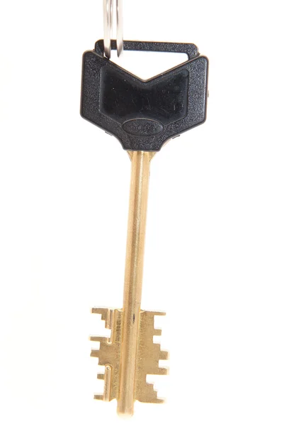 Beyaz arkaplanda anahtar — Stok fotoğraf