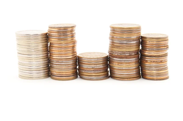 Coins column — Stock Photo, Image