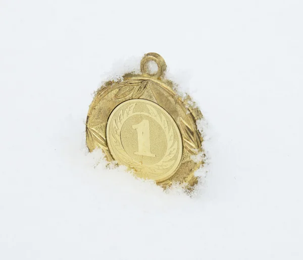 Médaille sur neige — Photo