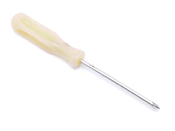 Screwdriver on a white background — Stock Photo, Image
