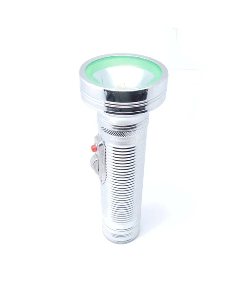 Flashlight on a white background — Stock Photo, Image