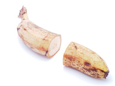 Beyaz arkaplanda muzlar