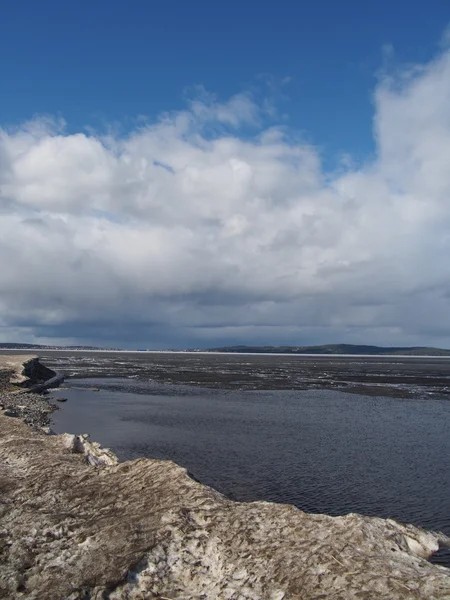 Promenade langs het meer — Stockfoto