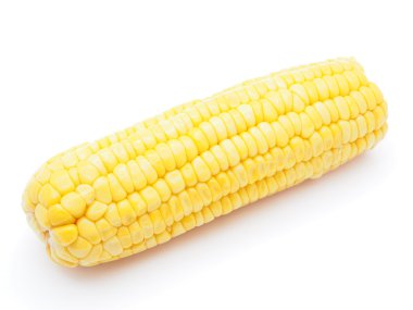 Beyaz arkaplanda mısır